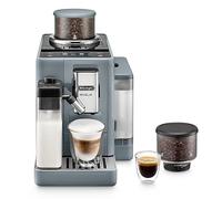 De'Longhi Rivelia EXAM440.55.G, Cafetera Superautomática con LatteCrema Hot, Espumador de Leche Automático, Tamaño Compacto, 16 Recetas, Pantalla Táctil a Color, Gris