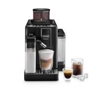 De'Longhi Rivelia Start - Cafetera Superautomática 10 Bebidas Negra | Cafetera con Espumador de Leche LatteCrema, Panel Táctil a Color, Depósitos para Café en Grano, EXAM422.55.BXL
