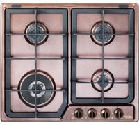 Delonghi ROF46PRO Cocina De 4 Fuegos De Hierro Fundido 1 Triple Corona Cobre