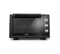 De'Longhi Sfornatutto Chef EO34302 - Horno eléctrico ventilado con 4 niveles de cocción de 34 l, freidora de aire, puerta doble cristal, temperatura 80-230 °C, temporizador 120, incluye bandeja y