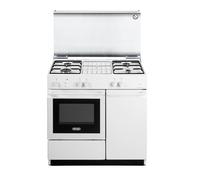 Delonghi SGGW854NED Cocina 86x50cm Blanco Horno A Gas 4 Quemadores