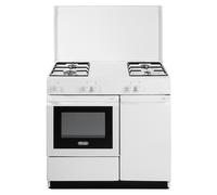 Delonghi Sgw854Nm Cocina Porta Bombona Blanca Horno Gas 4 Fuegos + Tapa