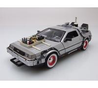 DeLorean Regreso Al Futuro Parte 3 Coche De Modelo 1:24 Welly