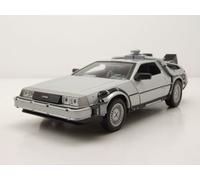 Retorno Al Futuro Parte 1 Modelo Auto Delorean Diecast 20cm WELLY Original