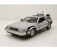 Delorean Regreso En El Futuro Pieza 2 Volando Coche a Escala 1:24 Welly