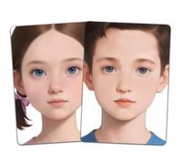 DELORIGIN 2 tablas de ejercicios para pintar la cara, tamaño A4, reutilizables, tablas de ejercicios de pintura, plantilla de ejercicios, herramienta de ejercicio para principiantes