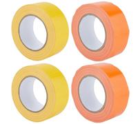 DELORIGIN 4 rollos de cinta de señalización de posición de pickleball de 2 pulgadas x 164 pies, juego de marcador de pickleball, líneas de posición temporales para exterior e interior, baloncesto