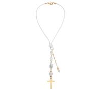 DELORIGIN Adorno colgante de cruz para espejo de coche, abalorio de cristal, atrapasueños, accesorios para espejo de coche, llavero de buena suerte para bolsa, ventana, espejo de coche, puerta,