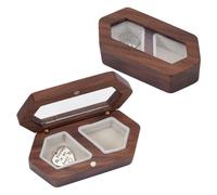 DELORIGIN Caja de recuerdos de piel de animal, caja de madera para perros y gatos, conmemorativa para mascotas con colgante en forma de corazón "Forever In My" para regalos de luto