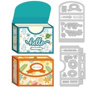 DELORIGIN Element Kartenorganizer MetallStanzschablone Kartenherstellung Kohlenstoffstahl Stanzformen DIY Scrapbooking Schablone Papierprägevorlage für Grußkarten Geburtstageinladen Fotoalbum Deko
