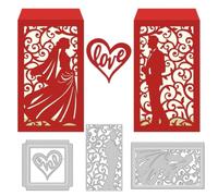 DELORIGIN Troqueles de corte 3D de acero al carbono para tarjetas de boda, álbumes de recortes, tarjetas de felicitación, manualidades, papel, invitación, decoración