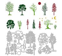 DELORIGIN Troqueles de corte con diseño de árbol, troqueles de acero al carbono para hacer tarjetas, repujar, scrapbooking, plantillas de troquelado, novedades 2024, para manualidades, álbumes, papel,