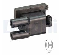 DELPHI Bobina Encendido Apto para Hyundai i20 1.2 i10 Kia Rio III