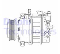 DELPHI CS20522 Compresor aire acondicionado Delphi 7SEU17 PAG 46