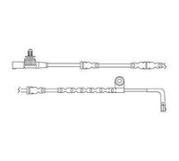 DELPHI Juego contacto de aviso, desgaste de frenos para LAND ROVER: Range Rover (Ref: LZ0198)