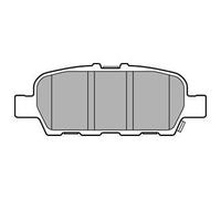 Juego de pastillas de freno DELPHI LP3158, atrás