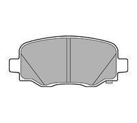 DELPHI Juego de 4 pastillas de freno para JEEP: Compass, Renegade & FIAT: 500 & ALFA ROMEO: Tonale (Ref: LP3194)