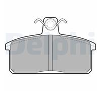 DELPHI Juego de pastillas de freno Delantero con accesorios LP1201 Juego de pastillas de freno Compatible con SUZUKI Grand Vitara I SUV FT, HT VITARA Cabrio ET, TA Vitara SUV ET, TA, TD Samurai SUV SJ