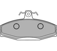 DELPHI Juego de pastillas de freno Delantero con accesorios LP1429 Juego de pastillas de freno Compatible con VW Caddy II Pick-up 9U7, SKODA FELICIA II 6U1 Felicia I Pick-up 6UF, 6U7 FELICIA I 6U1