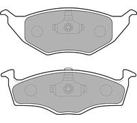 DELPHI Juego de pastillas de freno Delantero no preparado para indicador de desgaste sin accesorios LP1675 Juego de pastillas de freno Compatible con VW Lupo/Lupo 3L 6X1, 6E1, AUDI A2 8Z0