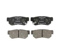 DELPHI Juego de pastillas de freno Trasero con avisador acústico de desgaste sin accesorios LP1539 Juego de pastillas de freno Compatible con HYUNDAI i30 FD GETZ TB SONATA V NF MATRIX FC TUCSON JM