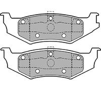 DELPHI Juego de pastillas de freno Trasero no preparado para indicador de desgaste sin accesorios LP1162 Juego de pastillas de freno Compatible con CHRYSLER STRATUS Descapotable JX, DODGE NEON II