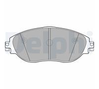 DELPHI LP2250 Set de Pastillas de Freno, Disco de Freno para Audi,Seat,Skoda,VW