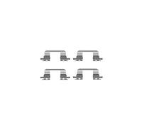 DELPHI LX0431 Kit de accesorios pastillas de frenos Delantero