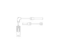 DELPHI LZ0156 Juego contacto de aviso desgaste de frenos Kit de ejes Delantero