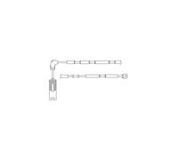 DELPHI LZ0182 Juego contacto de aviso desgaste de frenos Kit de ejes Trasero
