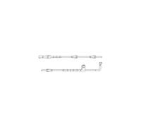 DELPHI LZ0226 Juego contacto de aviso desgaste de frenos Kit de ejes Delantero