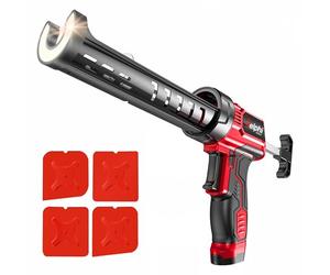 DELPHI Pistola De Cartuchos A Batería 330 - 600 Ml, Per Acrilico, In Silicone, Per Fughe In Silicone Pistola De Silicona Profesional, Pistola De Cartuchos Cómoda Para Silicona