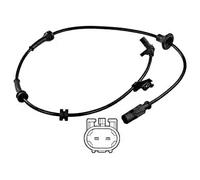 DELPHI Sensor ABS SS20343 Eje trasero, derecha Tipo de sensor: Sensor activo Número de enchufes de contacto: 2 870mm Compatible con TOYOTA AYGO WNB1, KGB1, CITROËN C1 PM, PN, PEUGEOT