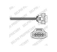 Sonda lambda Sonda plana ES10791-12B1 DELPHI para OPEL ASTRA G Hatchback ASTRA H