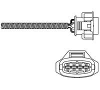 DELPHI Sonda lambda ES10792-12B1 Sonda plana térmico después de catalizador 340