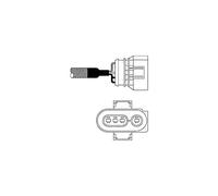 Sonda lambda Sonda convencional ES10987-12B1 DELPHI para AUDI VW
