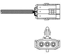 DELPHI Sonda lambda ES10995-12B1 térmico delante del catalizador 700 Compatible con RENAULT Clio II Hatchback BB, CB TWINGO I C06 CLIO I B/C57, 5/357 KANGOO Express FC0/1 KANGOO KC0/1