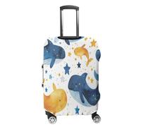 Delphin - Funda elástica para equipaje, lavable, para maleta, para mascotas, con ruedas, decoración elástica, 5, L(26-28in)