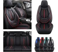 DELPOS Fundas de asiento de coche universales para Volkswagen VW Scirocco/Scirocco R/GTS 3Gen 2009-2017, accesorios para coche, color negro