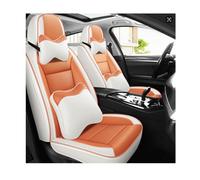 DELPOS Fundas de asiento de coche universales Set para BMW Serie 3 E30 E36 E46 E90 E91 2016-2020 Accesorios de coche, color naranja