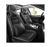 DELPOS Fundas de asiento de coche universales Set para BMW Serie 3 E30 E36 E46 E90 E91 2016-2020 Accesorios de coche, línea blanca y negra