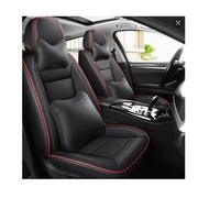 DELPOS Fundas de asiento de coche universales Set para Nissan Qashqai,+2,QX,Serena,Silvia,Skyline,Stagea,Stanza,Sunny,Teana,Terrano,Tiida,Trade,Ur,Vanette Auto Accesorios,negro-rojo
