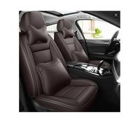 DELPOS Fundas de asiento de coche universales Set para Nissan Qashqai,+2,QX,Serena,Silvia,Skyline,Stagea,Stanza,Sunny,Teana,Terrano,Tiida,Trade,Ur,Vanette Auto Accesorios,Marrón