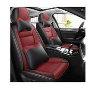 DELPOS Fundas de asiento de coche universales Set para Seat Alhambra Altea Ibiza 6L 6J Leon Mk2 Mk3 Toledo Ateca Arona Auto Accesorios Negro Rojo