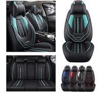 DELPOS Fundas de asiento de coche universales Set para Toyota Auris Avensis Aygo Camry 40 50 Chr C H Corolla Verso de Auto Accesorios, Negro Verde