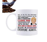 delr Divertida taza - Prankish Taza de café de cerámica, taza de café de 350 ml Grande Mamma Ti Amo Sei Un Grande Papá Republicano Día de la Madre Cumpleaños Regalos para Padres