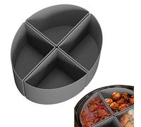 delr Divisor para olla de cocción lenta de silicona | Divisor Slow Cooker Slow Cooker Inserta 4 piezas, Divisor para ollas de cocción lenta para vacaciones, catering, fiestas, cenas en casa