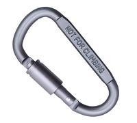 delr Ganchos de mosquetón para trabajos pesados,Gancho llavero de aluminio con mosquetón en forma de D - Llavero con anillo en D duradero para excursiones de camping, hamacas, al aire libre