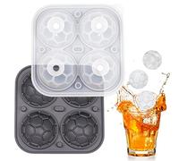 delr Molde de hielo de baloncesto - Moldes para cubitos de hielo con forma de bola - Moldes para hielo deportivo apilables, fabricantes de hielo temáticos deportivos, moldes para bolas de hielo