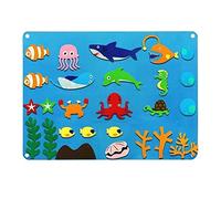 delr Pizarra de fieltro para niños, juego de Storyboard tridimensional de 3,44 pies, juguetes de juego para colgar en la pared DIY, regalo de cumpleaños para niños pequeños